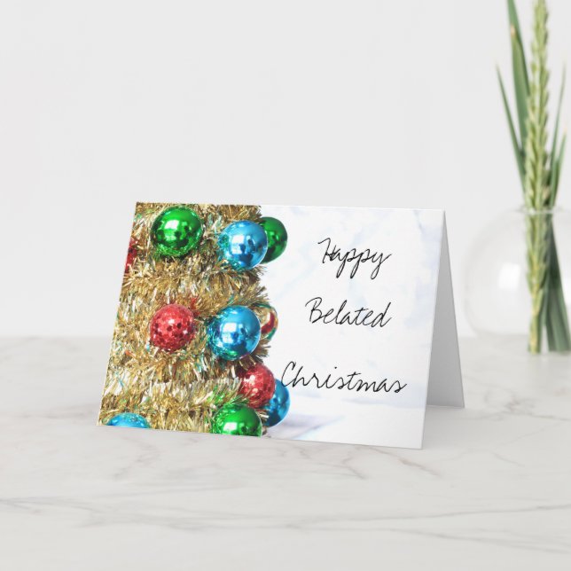 Carte de décoration de Noël Joyeuse (Devant)