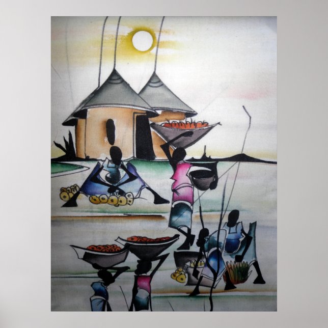 Carte de décoration intérieure africaine 3 (Devant)