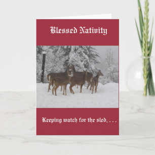 Carte de dee de Noël avec message chrétien orthodo