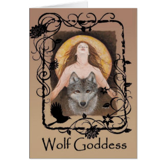 Carte de déesse de loup par Lori Karels