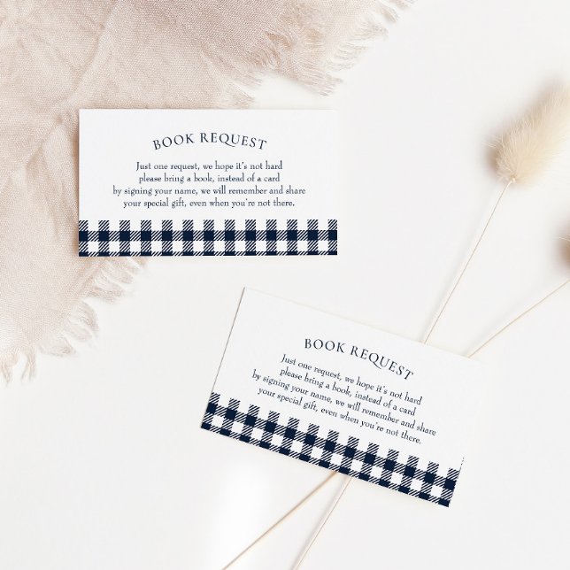 Carte de demande de Baby shower bleue (Créateur téléchargé)