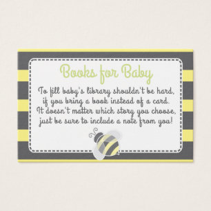 Carte de demande de Baby shower Bumblebee