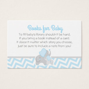 Carte de demande de Baby shower éléphant gris bleu