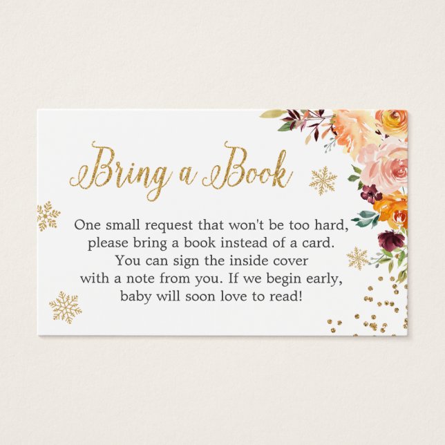 Carte de demande de Baby shower Floral Parties sci (Devant)