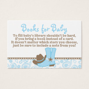 Carte de demande de Baby shower Little Cowboy