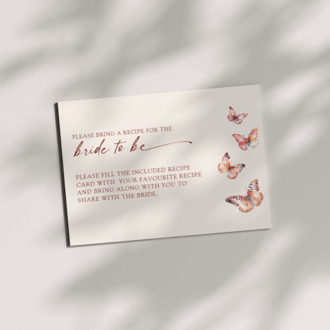 Carte de demande de Fête des mariées Boho Butterfl (Créateur téléchargé)