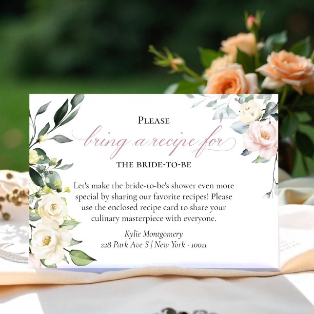 Carte de demande de Fête des mariées florale Boho (Créateur téléchargé)