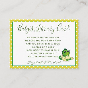 Carte de demande de livre de bibliothèque pour béb