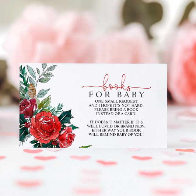 Carte de demande de livre pour bébé pour la douche (Créateur téléchargé)