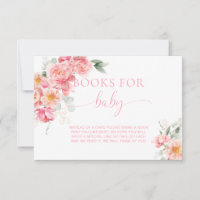 Carte de demande de livres Piper Peony pour bébé