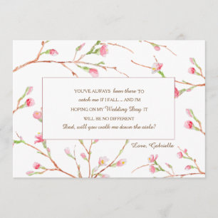 Carte de Demande de Mariage Printemps Fleurs
