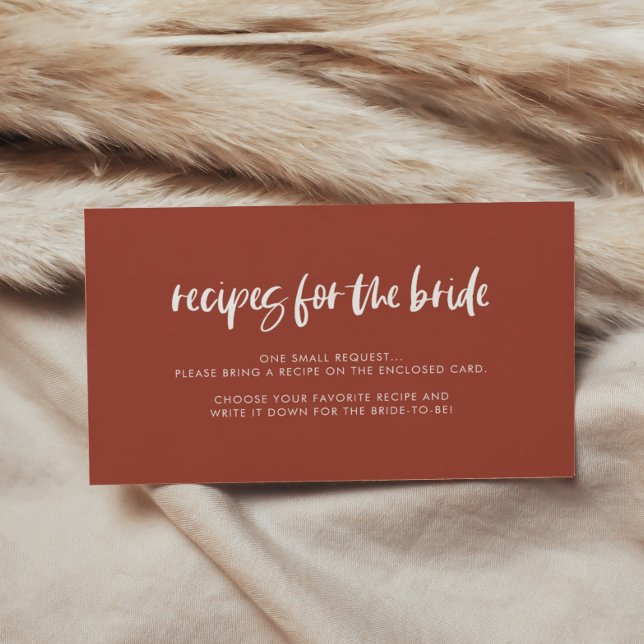 Carte de demande de recette de brique brûlée moder (Créateur téléchargé)