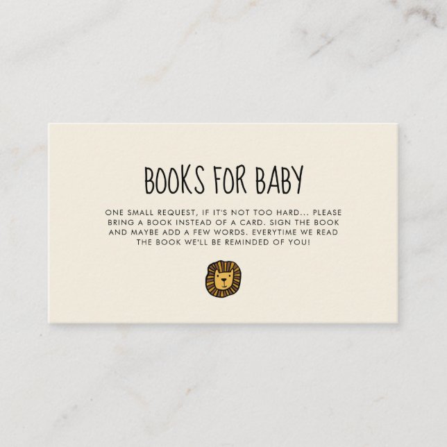Carte de demande de réservation de baby shower de  (Devant)