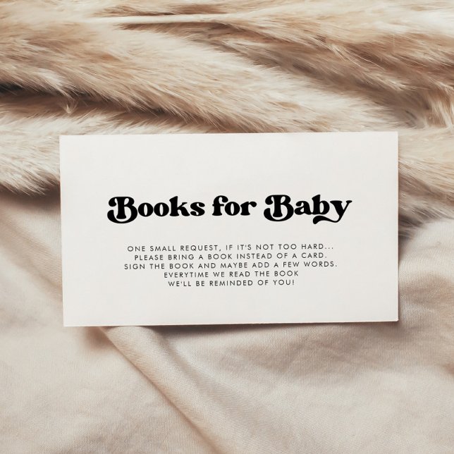 Carte de demande de réservation de Baby shower rét (Créateur téléchargé)