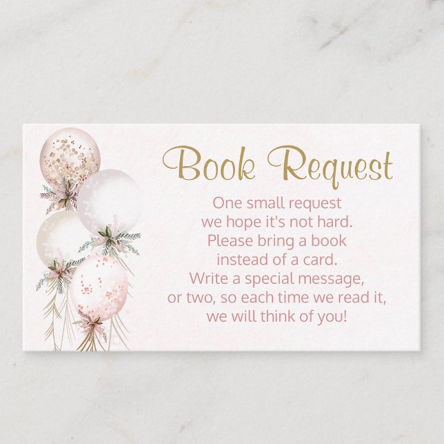 Carte de demande de réservation de ballons pour fi (Créateur téléchargé)