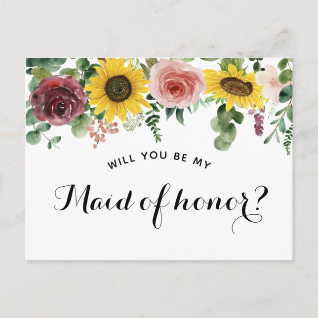 carte de demande de témoin de mariage (Devant)