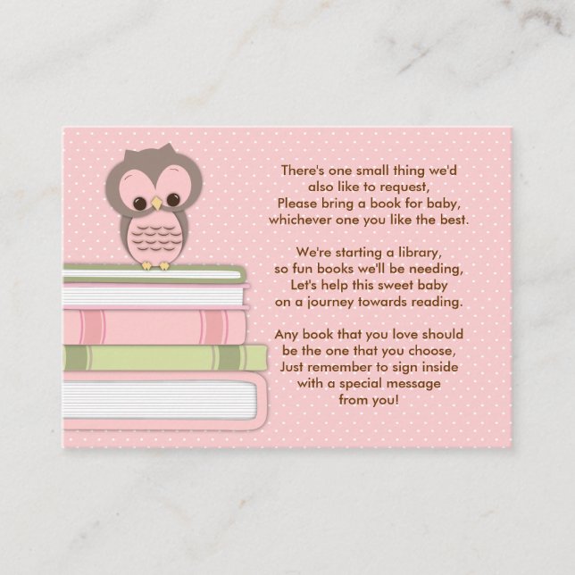 Carte de demande d'insertion de Baby shower de Cho (Devant)