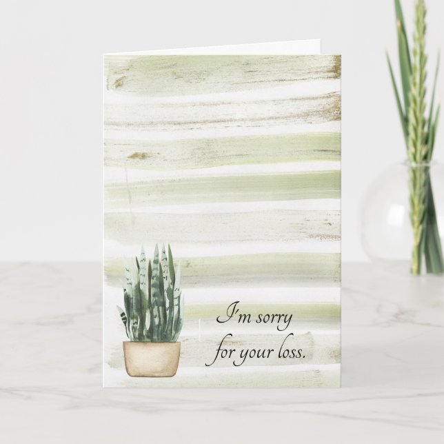 Carte de démission drôle Désolé pour votre perte a (Devant)