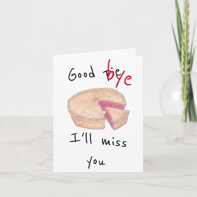 Carte de départ Good Bye (Good Pie) (Devant)