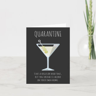 Carte de dérangement social de Quarantini Martini 