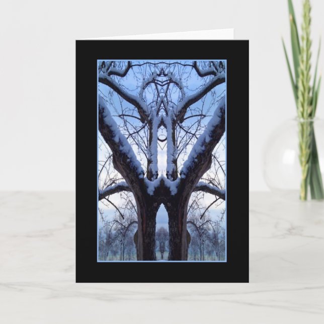 Carte de design Sky Blue Tree (Devant)