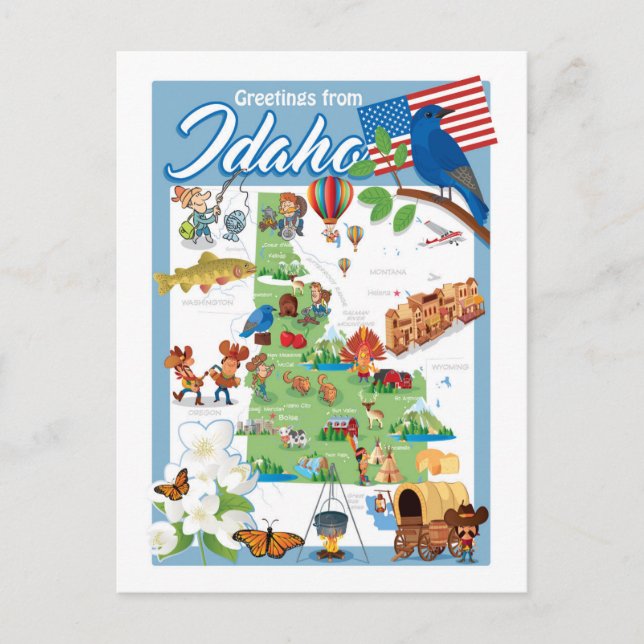 Carte de dessin de Idaho (Devant)