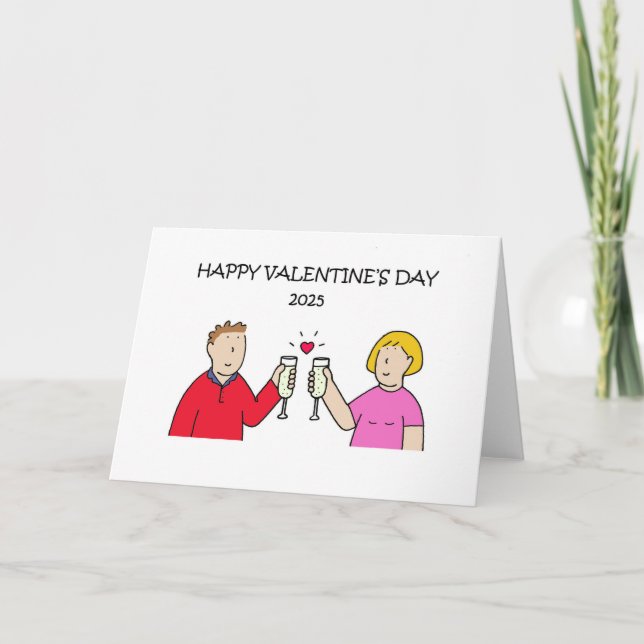 Carte de dessin Valentine Couple (Devant)