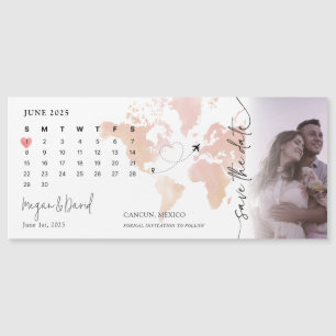 Carte de destination Calendrier Heart Photo Enregi