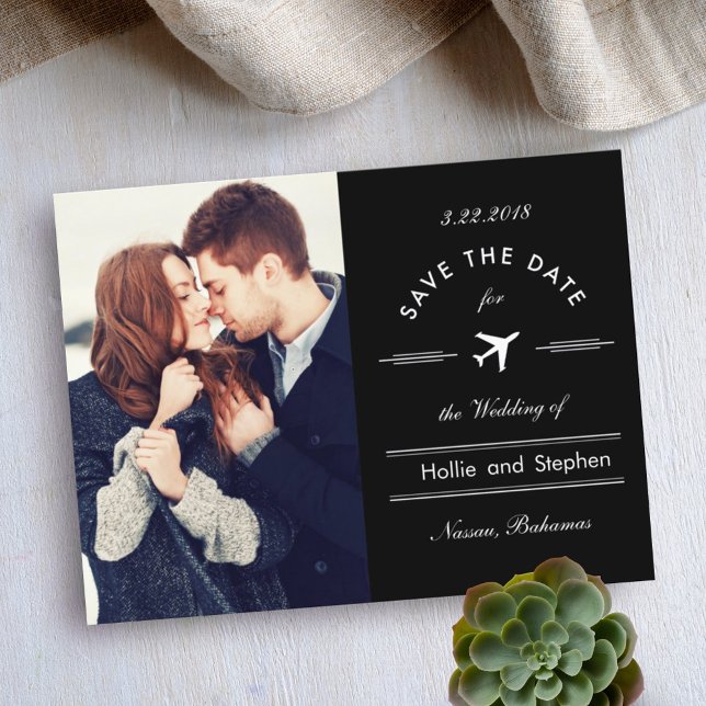 Carte de Destination de Mariage avec Date (Créateur téléchargé)