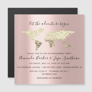 Carte de destination du monde Mariage de troisième