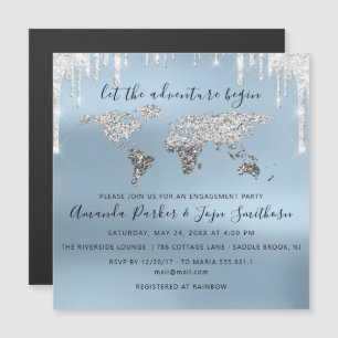 Carte de destination mondiale Mariage nuptiale du 