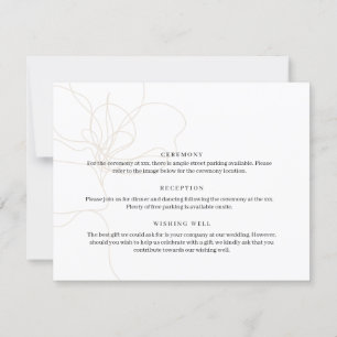 Carte de détails de fleur dessinée à la main