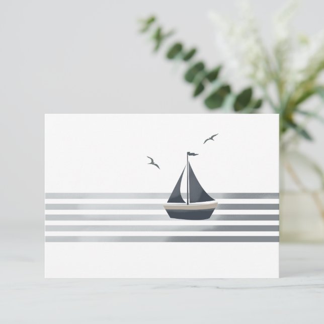 carte de détails de mariage sur la côte de la Nouv (Debout devant)