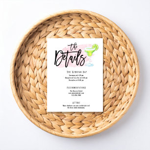 Carte de détails de mariage "Taco Bout Love"