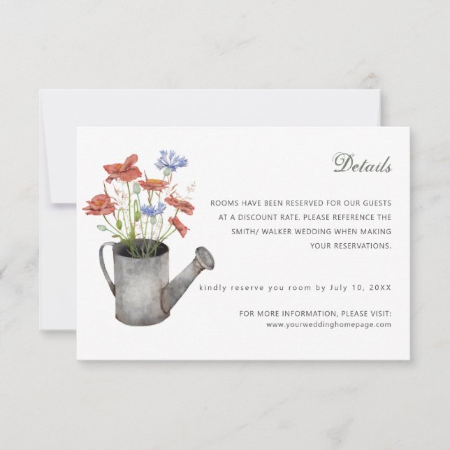 carte de détails des fleurs sauvages de prairie ru (Devant)
