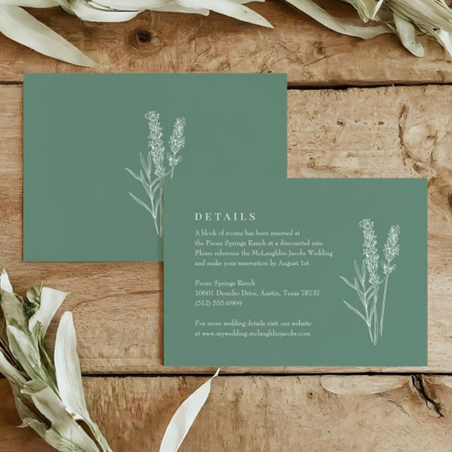 Carte de détails du Fleur sauvage Spring Green Boh (Créateur téléchargé)