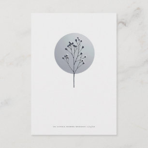 Carte de détails du mariage de la brindille neigeu