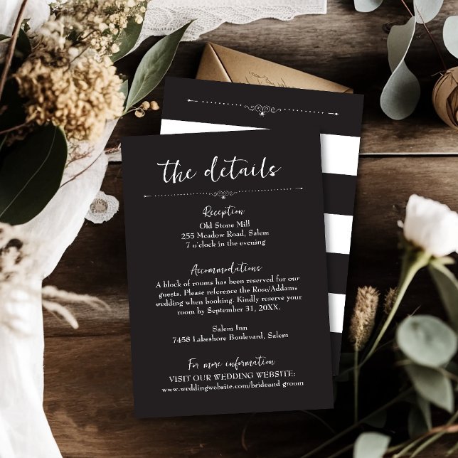 Carte de détails du Mariage d'Halloween All Hallow (Créateur téléchargé)