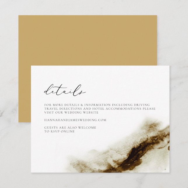 Carte de détails GRETA Bohemian Earth Tone Waterco (Devant / Derrière)