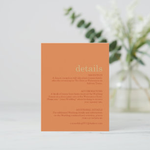 Carte de détails minimalistes sur la rouille moder