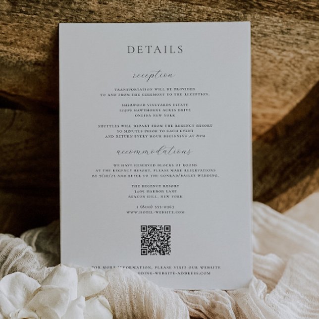 Carte de détails noir Timeless Vines Crest (Créateur téléchargé)