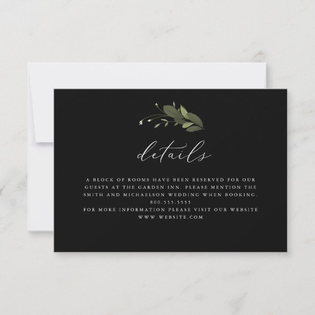 Carte de détails Wild et Green (Devant)