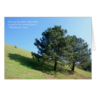 Carte de deux arbres