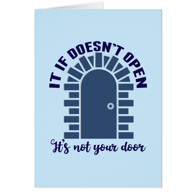 Carte de devis d'encouragement motivationnel (Devant)