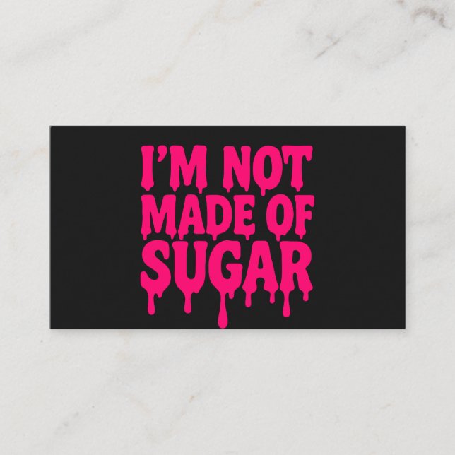 Carte de devis Neon Pink (Noir) - Personnalisable (Devant)