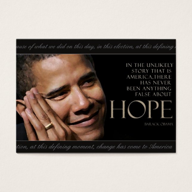 Carte de devis Obama (Devant)