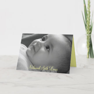 Carte de dévouement de bébé