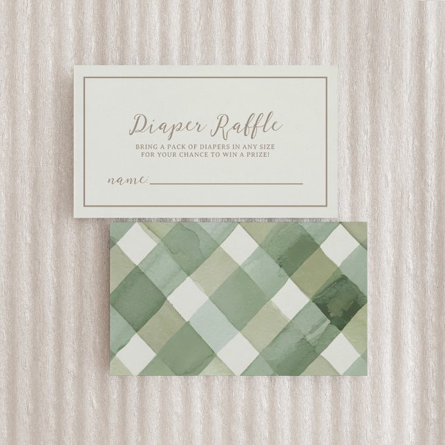 Carte de diaper raffle pour Baby Shower d'Automne (Créateur téléchargé)