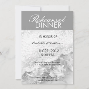 Carte de dîner de répétition de charbon de bois St