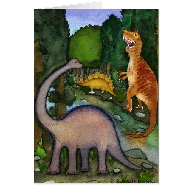 Carte de dinosaures (Devant)